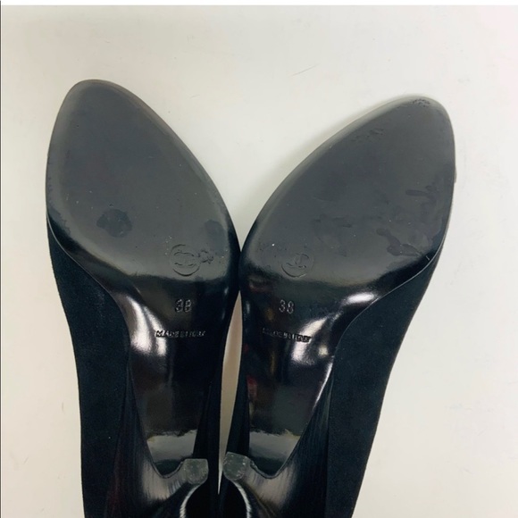Chanel black suede pumps 2004 Karl Lagerfeld - Picture 12 of 14